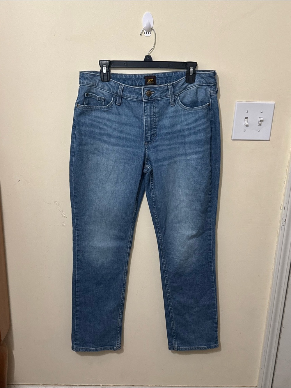 Lee Women's Medium Blue Straight Leg Jeans